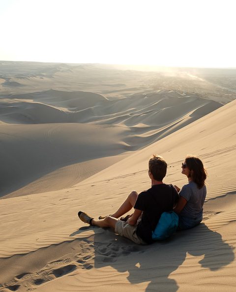 Incredible views up the dunes